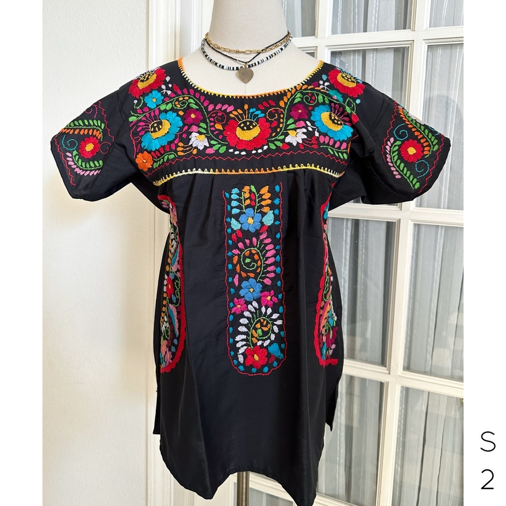 Mexican Boho Embroidered “Hippie” Top